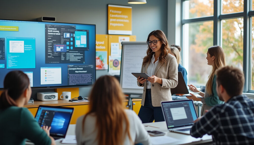 améliorez vos compétences numériques avec nos formations cpf sur la remise à niveau informatique, spécialement conçues pour les débutants. accédez à des cours pratiques et adaptés pour maîtriser les outils informatiques essentiels et booster votre employabilité.